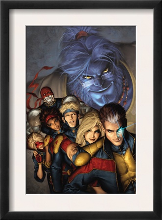 Genext: United #1 Cover: Beast, No-Name, Rico, Raven, Olivier, Rasputin, Pavel, Munroe And Becka by Alex Garner Pricing Limited Edition Print image