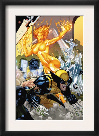 Secret Invasion: X-Men #4 Cover: Wolverine And Phoenix by Terry Dodson Pricing Limited Edition Print image