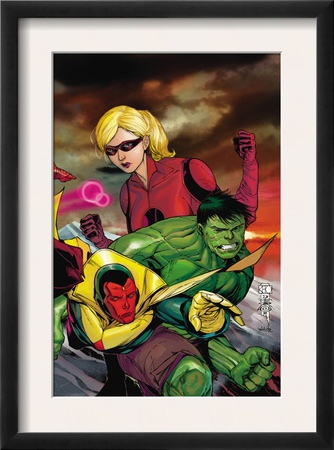 The Mighty Avengers #23 Cover: Vision, Hulk And Stature by Khoi Pham Pricing Limited Edition Print image