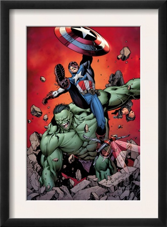 Ultimate Avengers #4 Cover: Captain America, Hulk, Red Wasp And Black Widow by Carlos Pacheco Pricing Limited Edition Print image