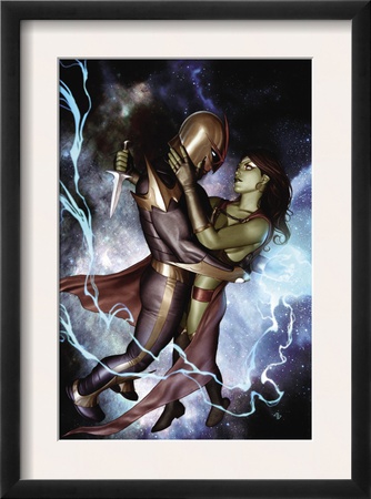 Nova #10 Cover: Nova And Gamora by Adi Granov Pricing Limited Edition Print image