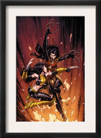 New X-Men #45 Cover: X-23 And Lady Deathstrike by David Finch Pricing Limited Edition Print image
