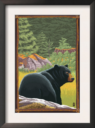 Bear In Forest, C.2009 by Lantern Press Pricing Limited Edition Print image