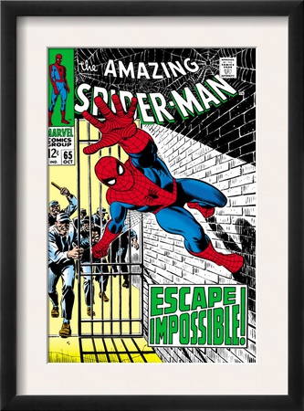The Amazing Spider-Man #65 Cover: Spider-Man Charging by John Romita Sr. Pricing Limited Edition Print image