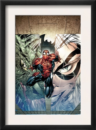 Sensational Spider-Man #24 Cover: Spider-Man, Lizard And Black Cat by Angel Medina Pricing Limited Edition Print image