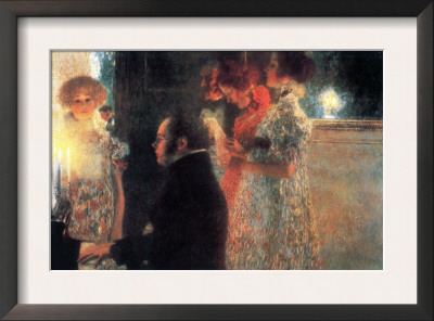 Schubert At The Piano by Gustav Klimt Pricing Limited Edition Print image