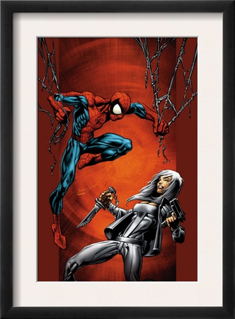 Ultimate Spider-Man #88 Cover: Spider-Man And Silver Sable by Mark Bagley Pricing Limited Edition Print image