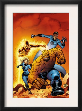 Fantastic Four #509 Cover: Mr. Fantastic, Invisible Woman, Human Torch, Thing And Fantastic Four by Mike Wieringo Pricing Limited Edition Print image