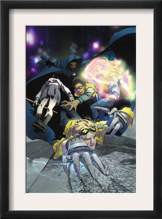 Runaways #12 Group: Cloak, Dean, Karolina And Runaways by Josh Middleton Pricing Limited Edition Print image