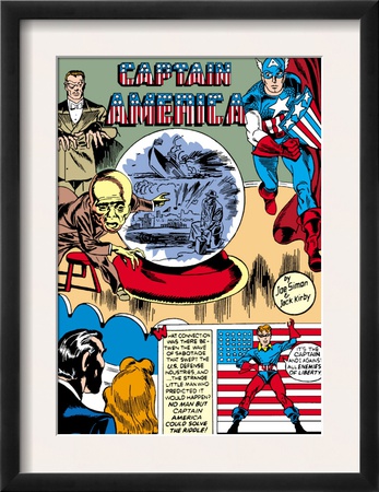 Captain America Comics #1 Cover: Captain America, Bucky, Sando And Omar by Jack Kirby Pricing Limited Edition Print image