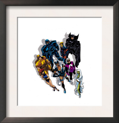 The Official Handbook Of The Marvel Universe Teams 2005 Group: Black Fox by John Byrne Pricing Limited Edition Print image