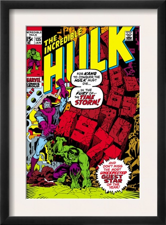 Incredible Hulk #135 Cover: Hulk And Kang Lifting by Herb Trimpe Pricing Limited Edition Print image
