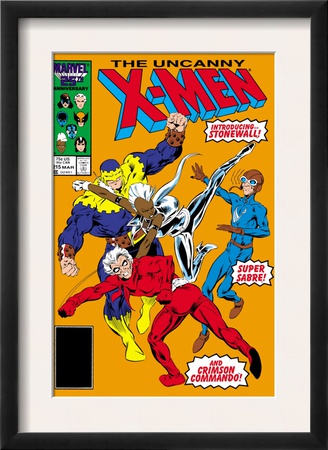 Uncanny X-Men #215 Cover: Storm, Crimson Commando, Super Sabre And Stonewall by Alan Davis Pricing Limited Edition Print image