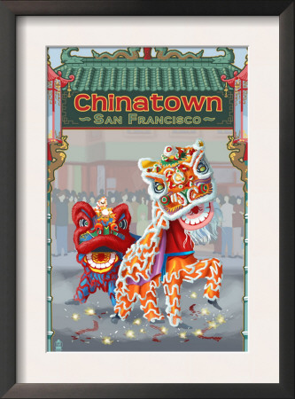 San Francisco, California - Chinatown, C.2008 by Lantern Press Pricing Limited Edition Print image