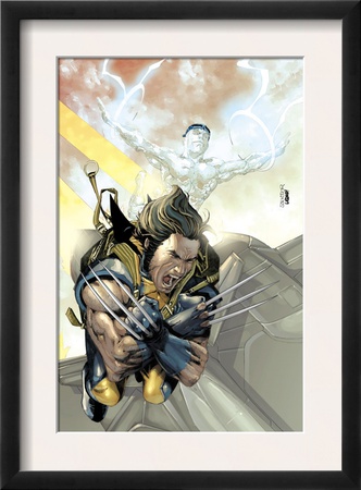 X-Men #168 Cover: Wolverine And Iceman by Salvador Larroca Pricing Limited Edition Print image