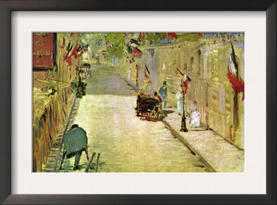 Rue Mosnier With Flags by Édouard Manet Pricing Limited Edition Print image