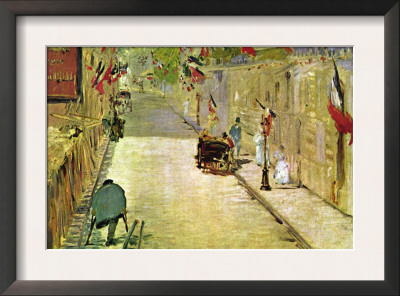 Rue Mosnier With Flags by Edouard Manet Pricing Limited Edition Print image