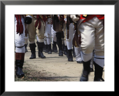 Red Coats Marching At Battle On Farm Road by Mark Hunt Pricing Limited Edition Print image