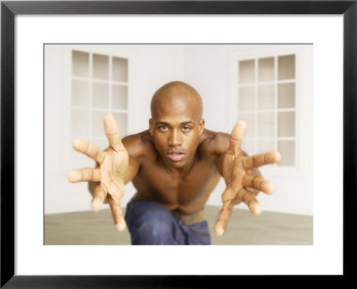 African-American Man Coming Towards Viewer by Jim Mcguire Pricing Limited Edition Print image