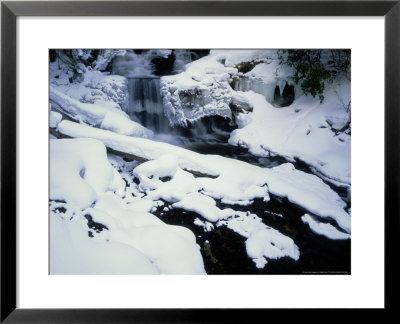 Winter Scene At Wagner Falls, Alger County, Mi by Willard Clay Pricing Limited Edition Print image