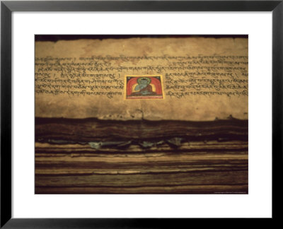 Detail Of Buddhist Documents In Monastery At Jarkhot, Nepal Himalaya by William Gray Pricing Limited Edition Print image