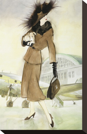 Lady At Airport by Graham Reynold Pricing Limited Edition Print image
