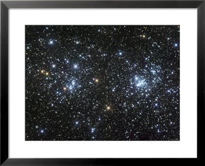 The Double Cluster, Ngc 884 And Ngc 869, As Seen In The Constellation Of Perseus by Stocktrek Images Pricing Limited Edition Print image