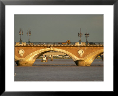 Old Pont De Pierre Bridge On The Garonne River, Bordeaux, France by Per Karlsson Pricing Limited Edition Print image