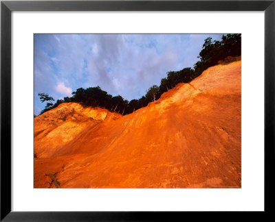 Bronze Cliffside In Dusk Light, Jasmund National Park, Island Of Ruegen, Germany by Christian Ziegler Pricing Limited Edition Print image