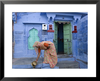 Traditional Blue Architecture, Jodhpur, Rajasthan, India by Doug Pearson Pricing Limited Edition Print image