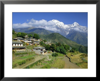 Annapurna South 7219M, Gandruk Village, Annapurnas, Nepal by Gavin Hellier Pricing Limited Edition Print image
