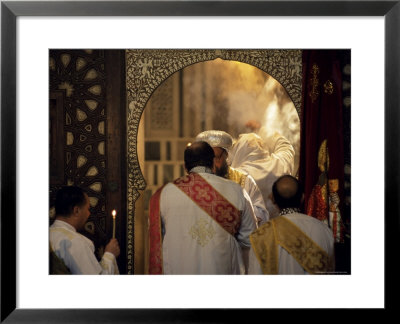 Coptic Christian Christmas Service, Church Of St. Barbara, Old Cairo, Egypt, North Africa, Africa by Upperhall Ltd Pricing Limited Edition Print image