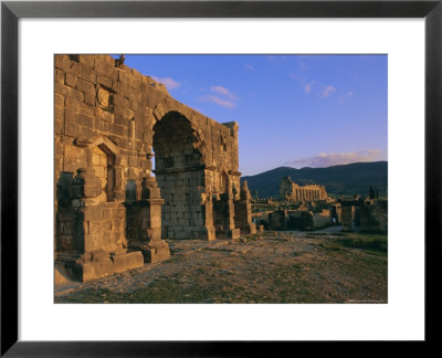 Roman Archaeological Site, Volubilis, Meknes Region, Morocco, North Africa, Africa by Bruno Morandi Pricing Limited Edition Print image