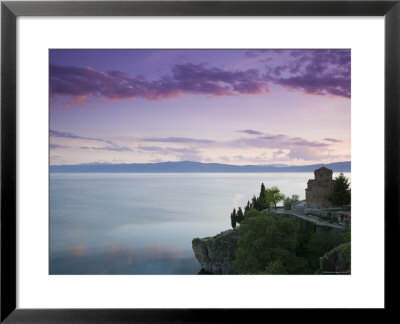 Sveti Jovan At Kaneo Church And Lake Ohrid, Ohrid, Macedonia by Walter Bibikow Pricing Limited Edition Print image