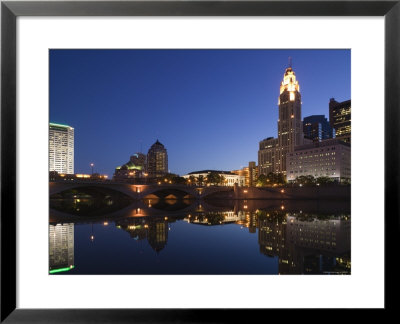 Columbus And Scioto River, Ohio, Usa by Walter Bibikow Pricing Limited Edition Print image