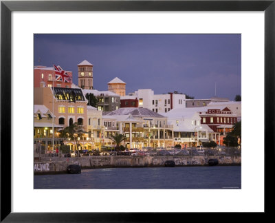 Colourful Pastel Architecture Along Front Street, Hamilton, Bermuda by Gavin Hellier Pricing Limited Edition Print image