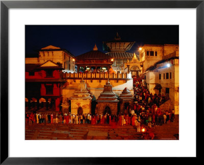 Pashupatinath Temple At Dusk by Richard I'anson Pricing Limited Edition Print image
