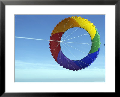 Colorful Kite Flying In Sky At Beach, Romo, Denmark by Brimberg & Coulson Pricing Limited Edition Print image