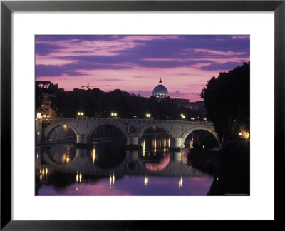 Saint Peter's Basilica Church And The Tiber River, Rome, Italy by Richard Nowitz Pricing Limited Edition Print image