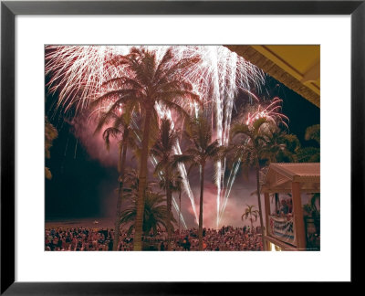 Crowds Watch Fireworks In Celebration Of Australia Day, 1/26/04 by Randy Olson Pricing Limited Edition Print image