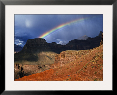 Hikers And Rainbow Kaibab Trail, Grand Canyon National Park by Ralph Lee Hopkins Pricing Limited Edition Print image