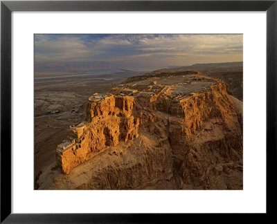 Herod's Three-Tiered Palace Cascades Down The North Face Of Masada by Michael Melford Pricing Limited Edition Print image