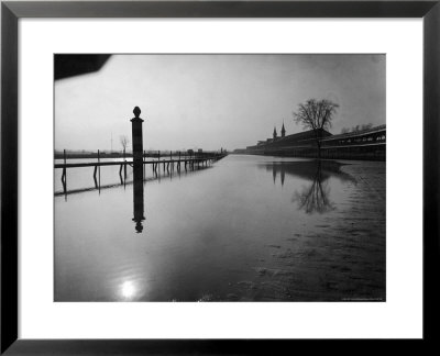 Flooded Race Track At Churchill Downs Submerged In Water From The Surging Ohio River by Margaret Bourke-White Pricing Limited Edition Print image