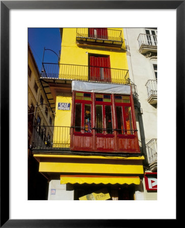 Colourful Old House, Old Area Of The City, Valencia, Spain by Marco Simoni Pricing Limited Edition Print image