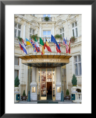 Main Entrance Of Luxury Grandhotel Pupp In The Spa Town Of Karlovy Vary, West Bohemia by Richard Nebesky Pricing Limited Edition Print image