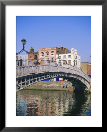 Halfpenny Bridge And River Liffey, Dublin, Ireland/Eire by Firecrest Pictures Pricing Limited Edition Print image