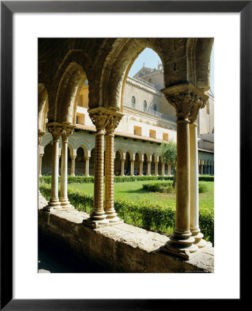 12Th Century Norman Architecture, Cathedral Cloisters, Monreale, Sicily, Italy, Europe by Firecrest Pictures Pricing Limited Edition Print image