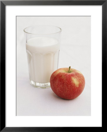 Glass Of Milk And Red Apple by Roger Stowell Pricing Limited Edition Print image