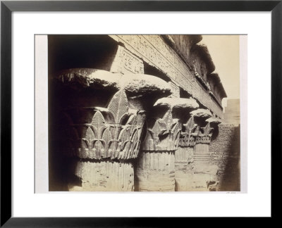 The Capitals Of The Portico, Temple Of Khnum, Esna, 1862 by Francis Bedford Pricing Limited Edition Print image