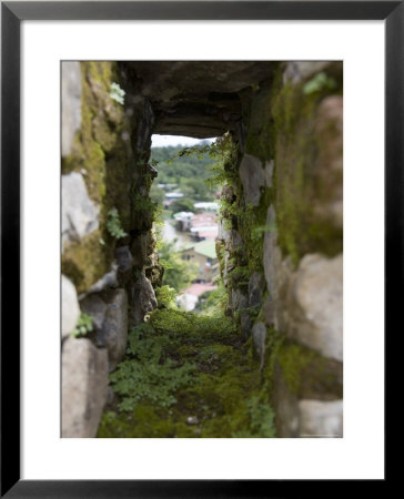 Moss Covered Battlement Hole In Ancient British Fort In Nicaragua by David Evans Pricing Limited Edition Print image